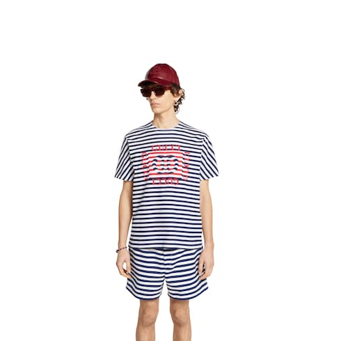 Camiseta de punto de algodón estampado
