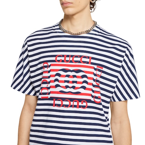 Camiseta de punto de algodón estampado
