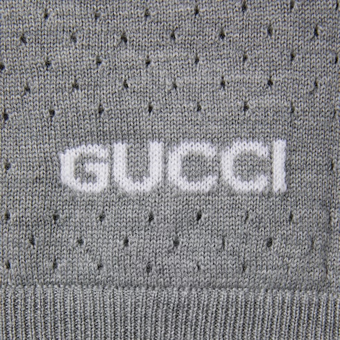 Cardigan aus feinem Wollstrick mit Intarsie