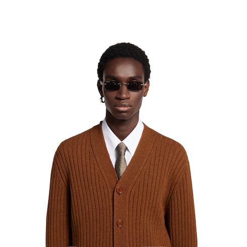Horsebit silk jacquard tie