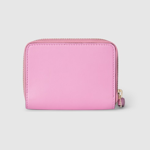GG Marmont mini zip wallet with Flora