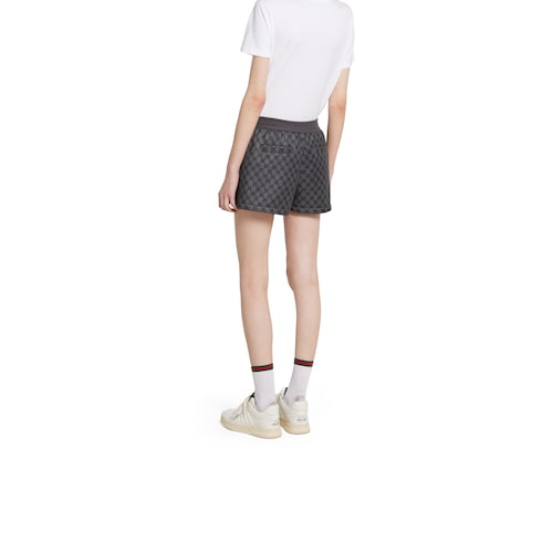 Shorts in jersey tecnico stampato