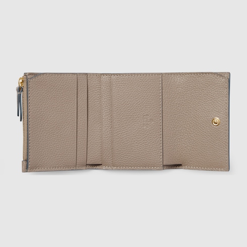 Portefeuille bicolore GG Marmont mini format