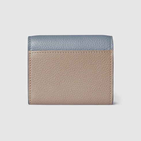 Portefeuille bicolore GG Marmont mini format