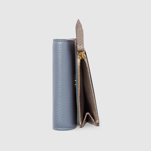 Portefeuille bicolore GG Marmont mini format