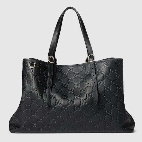 GG Emblem large tote bag   