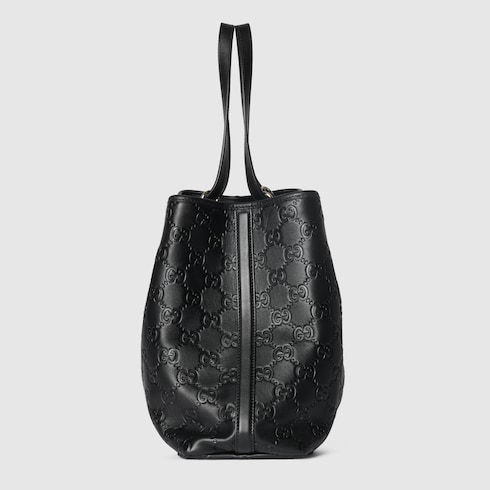 GG Emblem large tote bag  
