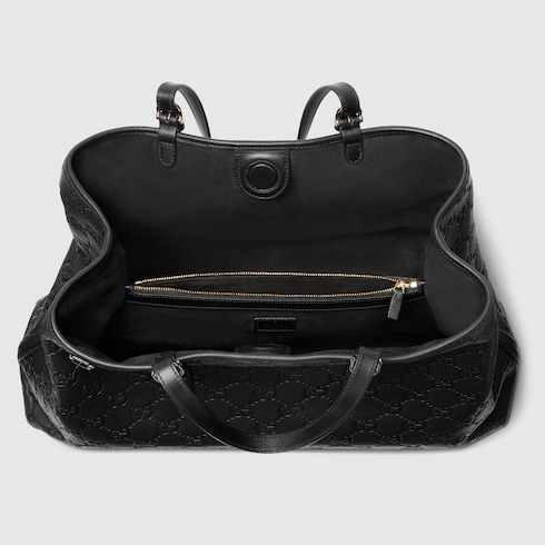 Borsa shopping GG Emblem misura grande  
