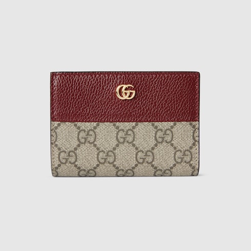 Bi-color GG Marmont small wallet