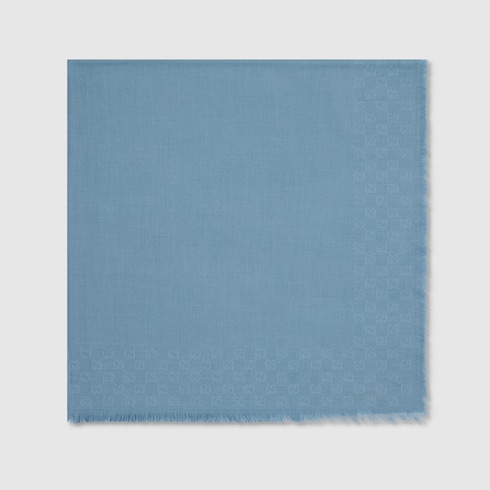 GG wool silk jacquard shawl