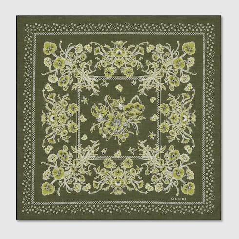 Printed cotton pocket square
