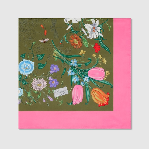 Printed silk carré