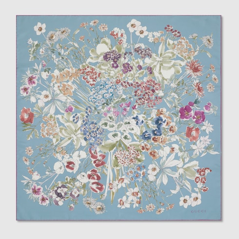 Printed silk carré