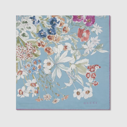 Printed silk carré