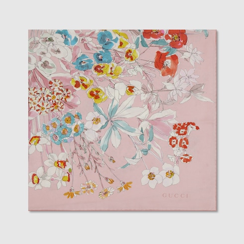 Printed silk carré