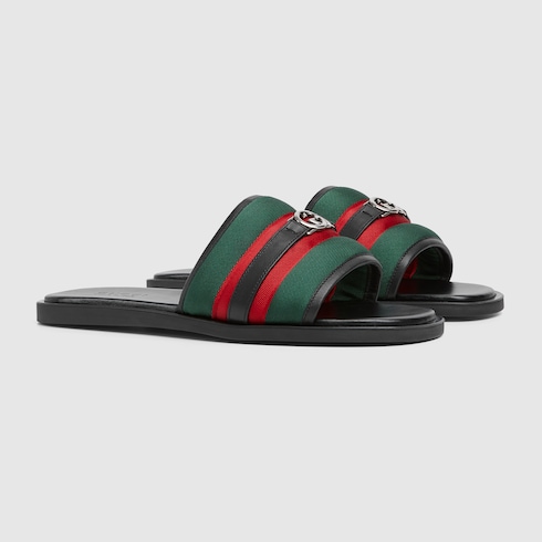 Men's slide sandal with Interlocking G