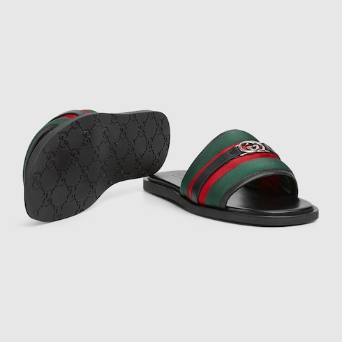Men's slide sandal with Interlocking G