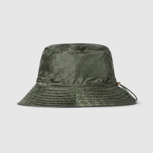 Sombrero pescador reversible de nylon con GG