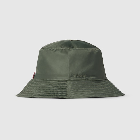 Reversible GG nylon bucket hat