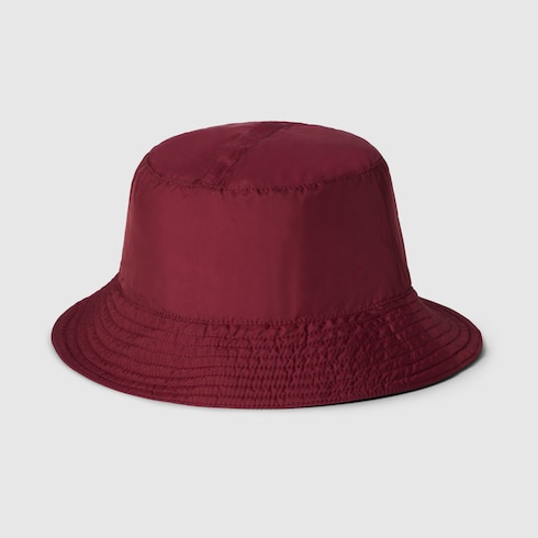 Reversible GG nylon bucket hat