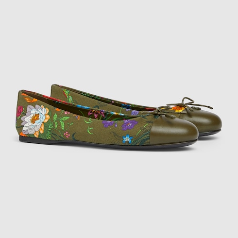 Women's printed ballet flat