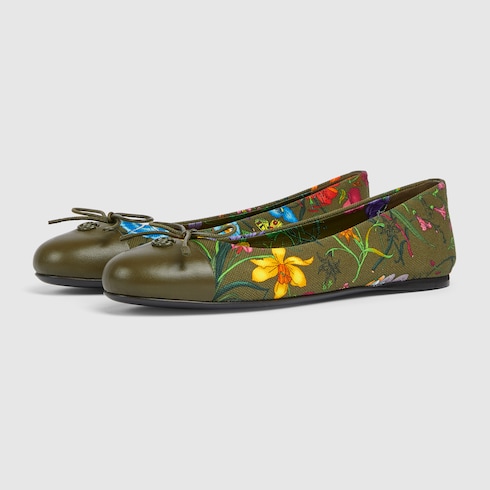 Women's printed ballet flat