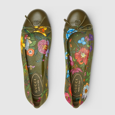Women's printed ballet flat