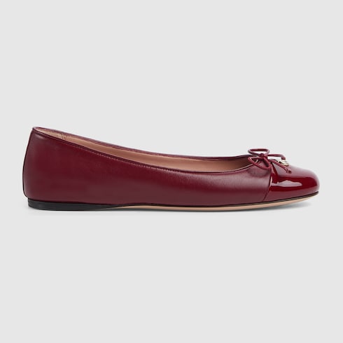 Women's ballet flat with Double G Detail 2
