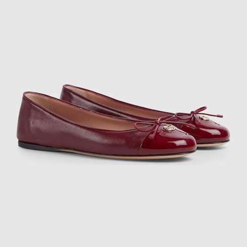 Women's ballet flat with Double G Detail 2