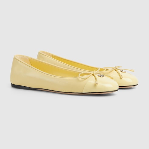 Women's ballet flat with Double G