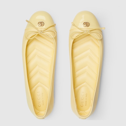 Women's ballet flat with Double G