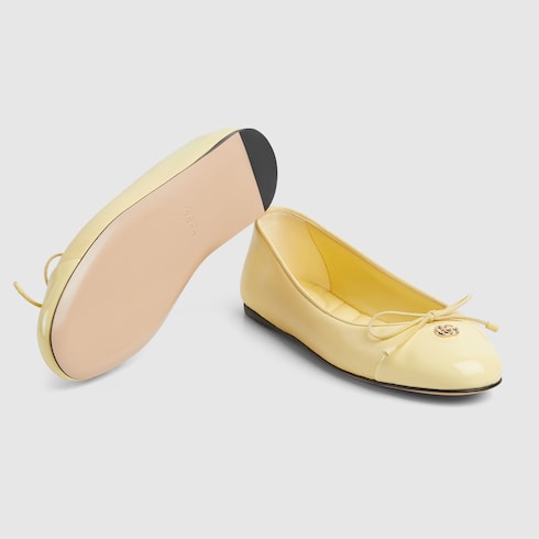 Women's ballet flat with Double G
