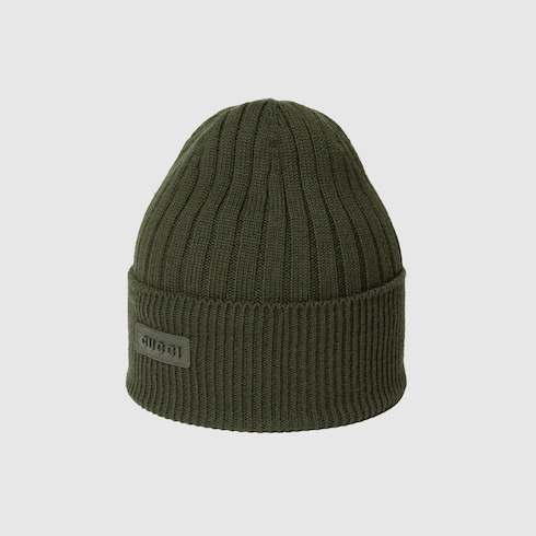 Bonnet en laine avec logo