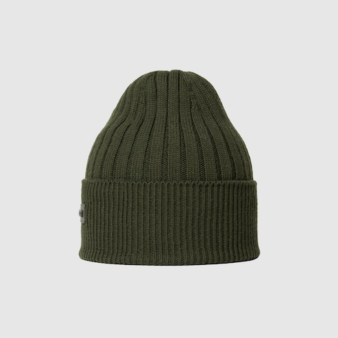Cappello in lana con logo