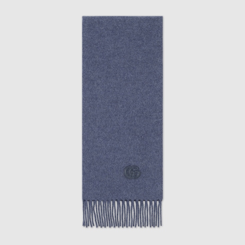 Sciarpa in cashmere con patch