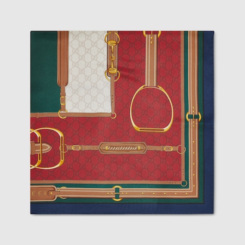 Printed silk carré