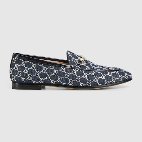 Mocassino Gucci Jordaan donna con cristalli GG
