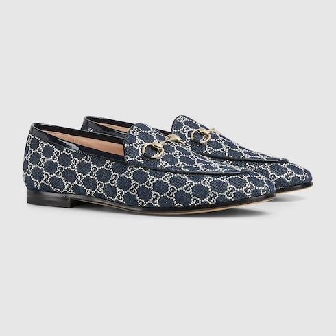 Women's GG crystal Gucci Jordaan loafer