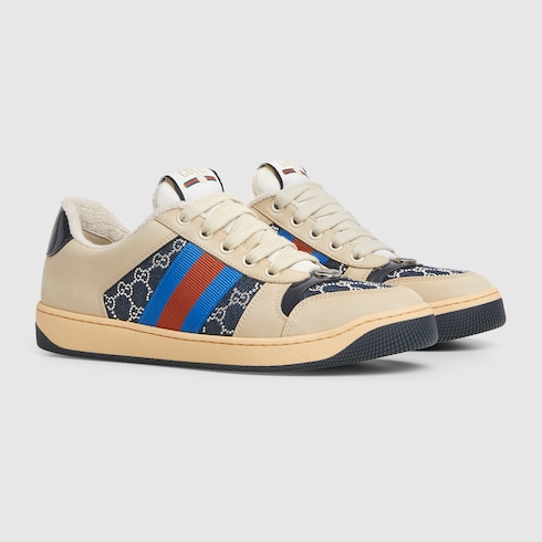 รองเท้าผ้าใบ Women's GGcrystal Screener sneaker