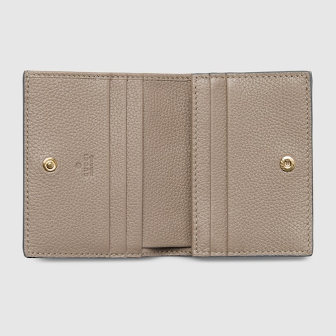 Kleine, zweifarbige GG Marmont Brieftasche