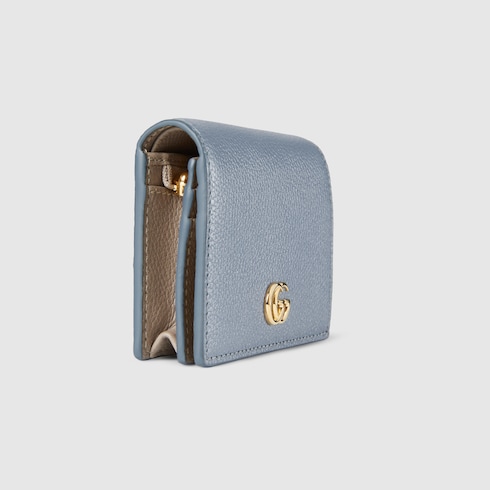Kleine, zweifarbige GG Marmont Brieftasche