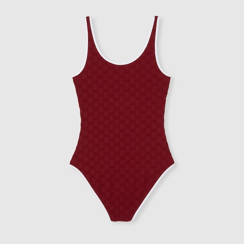  Maillot de bain en jacquard de jersey et tissu éponge GG