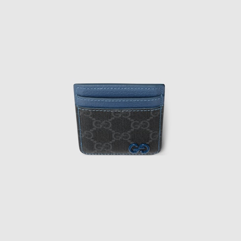 Blue trim magnetic card case