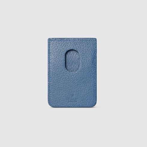 Blue trim magnetic card case