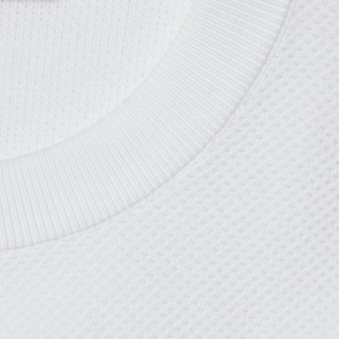 Cotton piquet sweater with Web