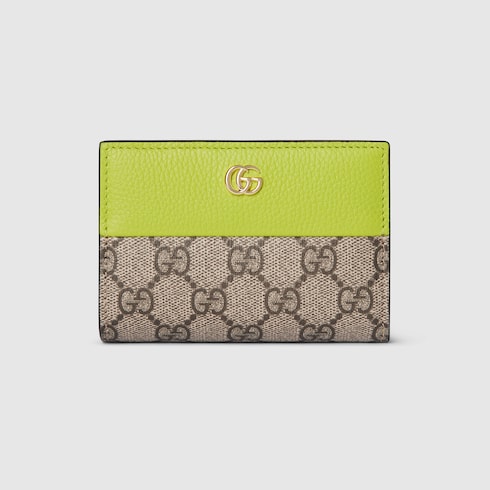 Bi-color GG Marmont small wallet