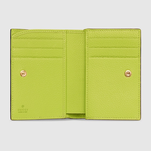 Bi-color GG Marmont small wallet