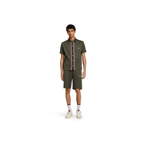 Poloshirt aus Baumwoll-Piqué mit Stickerei
