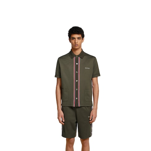 Poloshirt aus Baumwoll-Piqué mit Stickerei