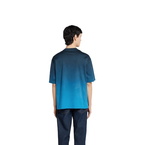 Technical cotton jersey T-shirt with print